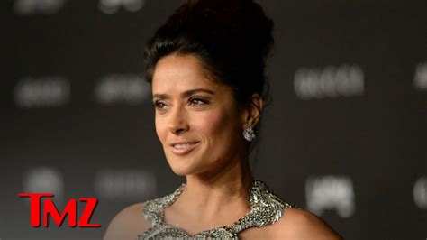 Salma Hayek Accidentally Flashes Her Fans! 